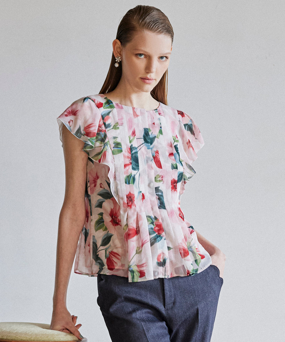 ブラウス シャツ FULL BLOOM PEONY BLOUSE ブラウス レディース FULL BLOOM PEONY BLOUSE – TOCCA OFFICIAL SITE