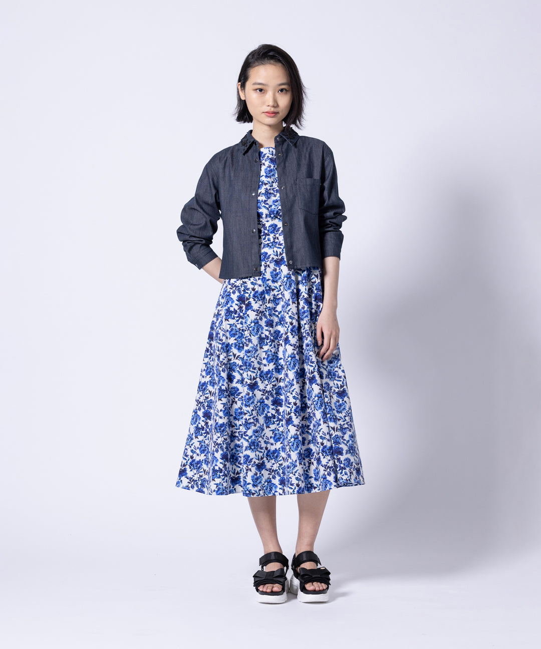 大人百花コラボトッカ　BLOOMING SPRING TIME ドレスワンピース BLOOMING SPRING TIME【大人百花コラボカラーあり】 – TOCCA