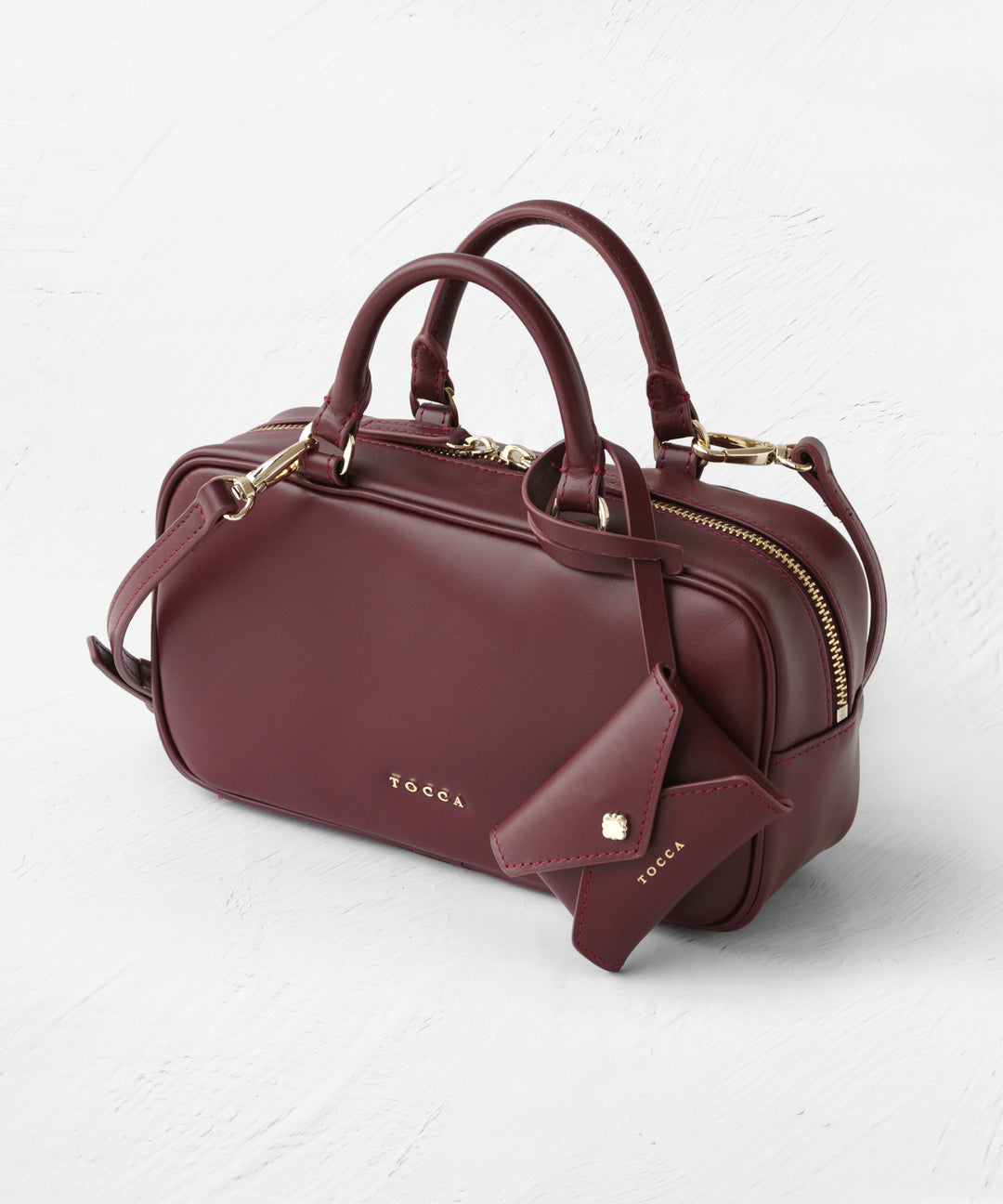 CLAVIER LEATHER BOSTON BAG – TOCCA OFFICIAL SITE