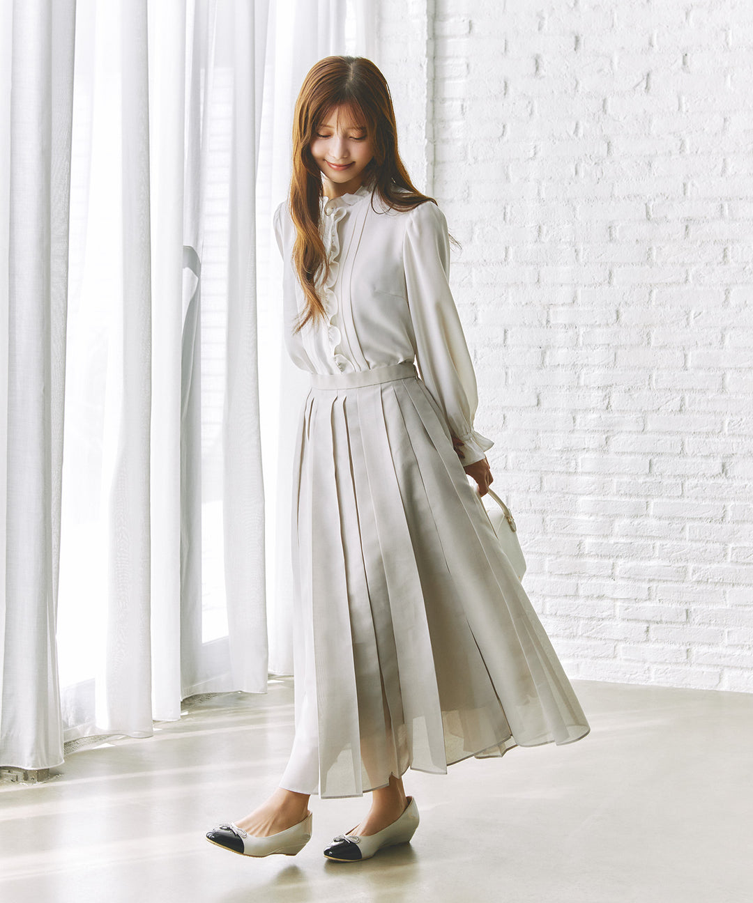 TOCCA ホワイトリボン付き長袖ブラウス TOPS – Tagged 