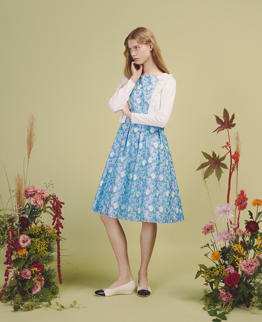 TOCCA スカート ボタニカルガーデンパーティー ブルー系 新品 Botanical Garden Party – TOCCA OFFICIAL SITE