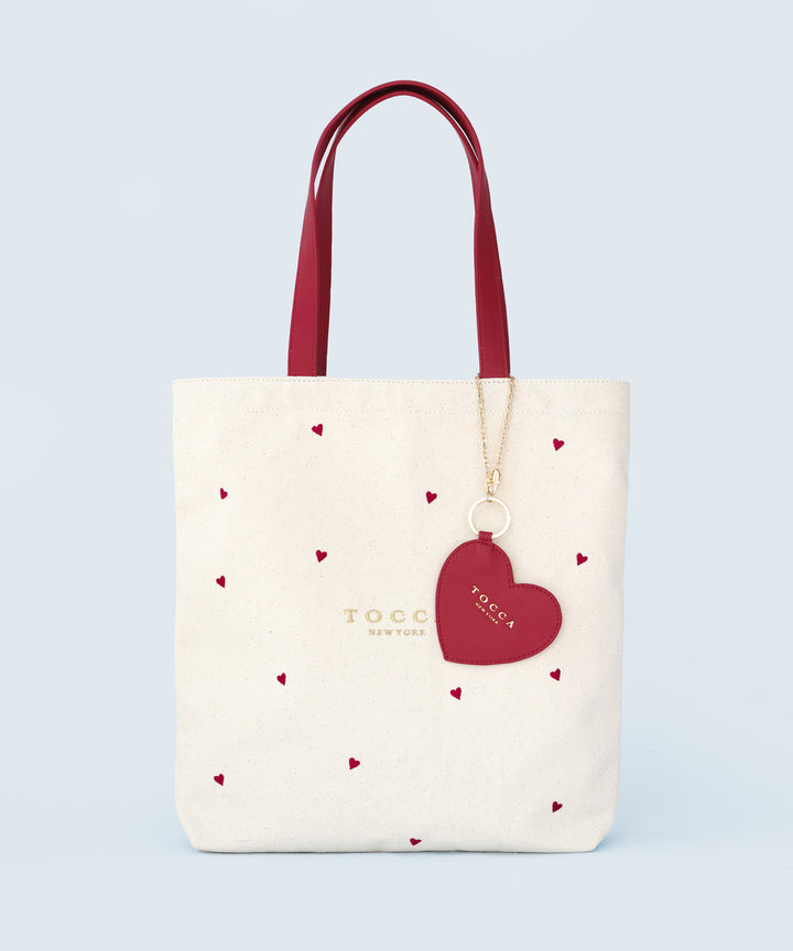 TOCCA ハート刺繍 トートバッグ WEB・SOME STORES LIMITED】LUCKY TWINKLE CANVASTOTE – TOCCA