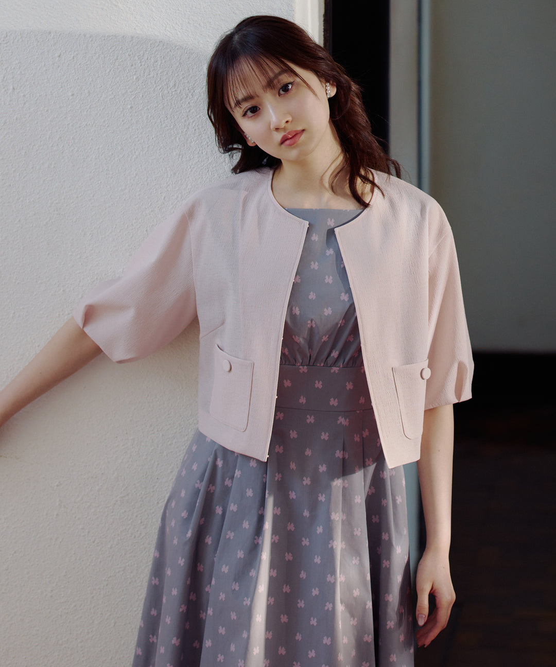 ✨美品✨ TOCCA フーデッドスプリングコート　フリル　ギャザー　撥水加工　F 洗える】エアリータフタ スプリングコート（フーデットコート