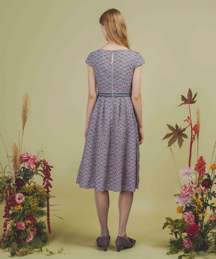 【最終お値下げ】TOCCA 　Floral Lace ドレス　ブルー 最終お値下げ】TOCCA Floral Lace ドレス ブルー MEMORY OF LACE