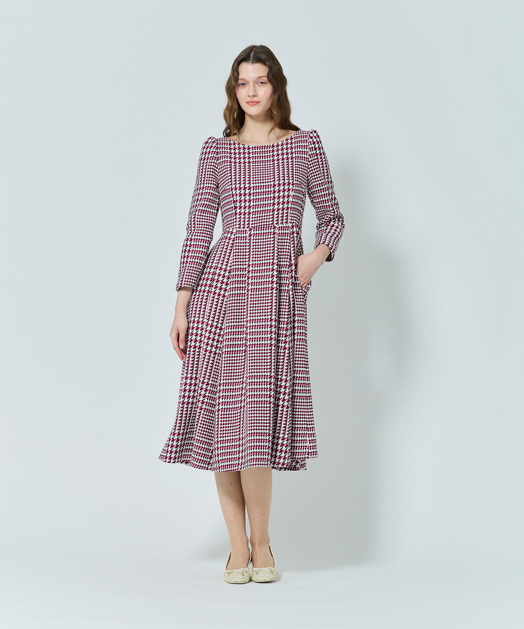 Étoile Check tweed ワンピース FROSTED CHECK TWEED – TOCCA OFFICIAL SITE