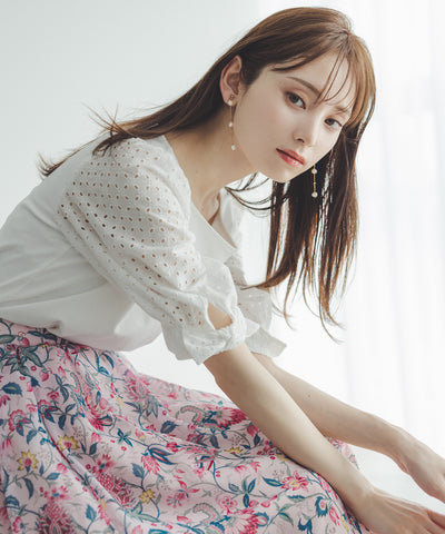TOCCA 「TOCCA」 半袖ブラウス 0 ネイビー レディース