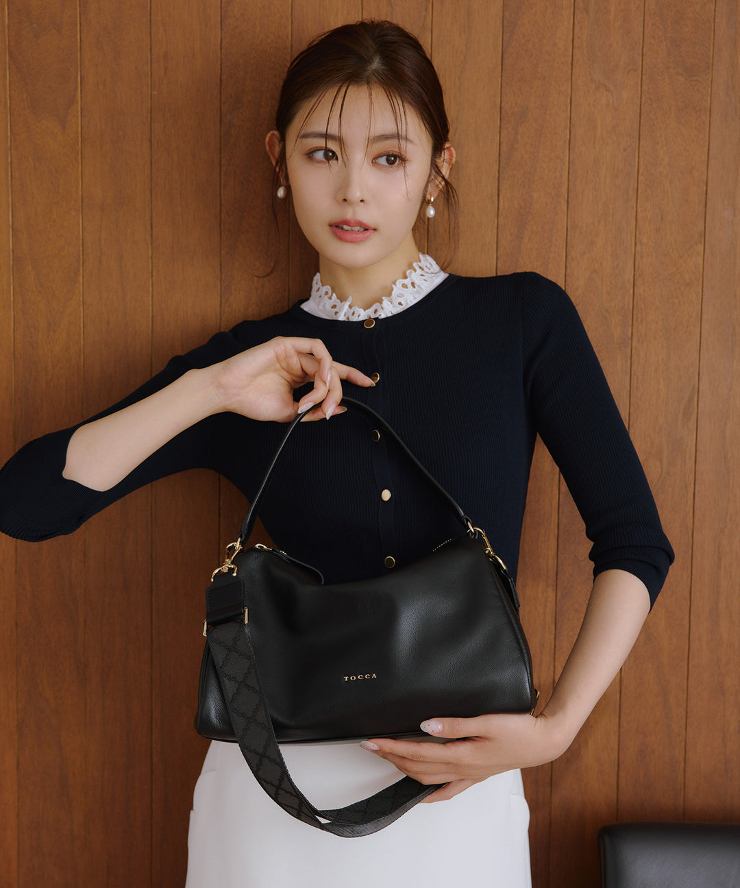 美品 TOCCA マザーズバッグ ブラック ゴールド ショルダーバッグ トッカ ACCESSORIES – Tagged 