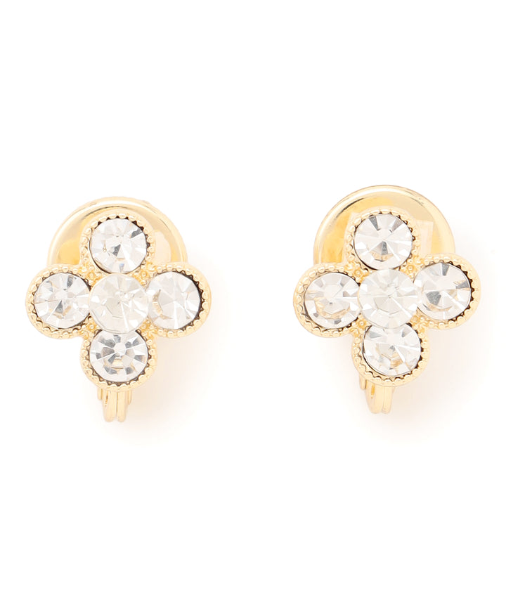 お花のカボションとファーの2wayイヤリング FLORA 2WAY EARRINGS – TOCCA OFFICIAL SITE