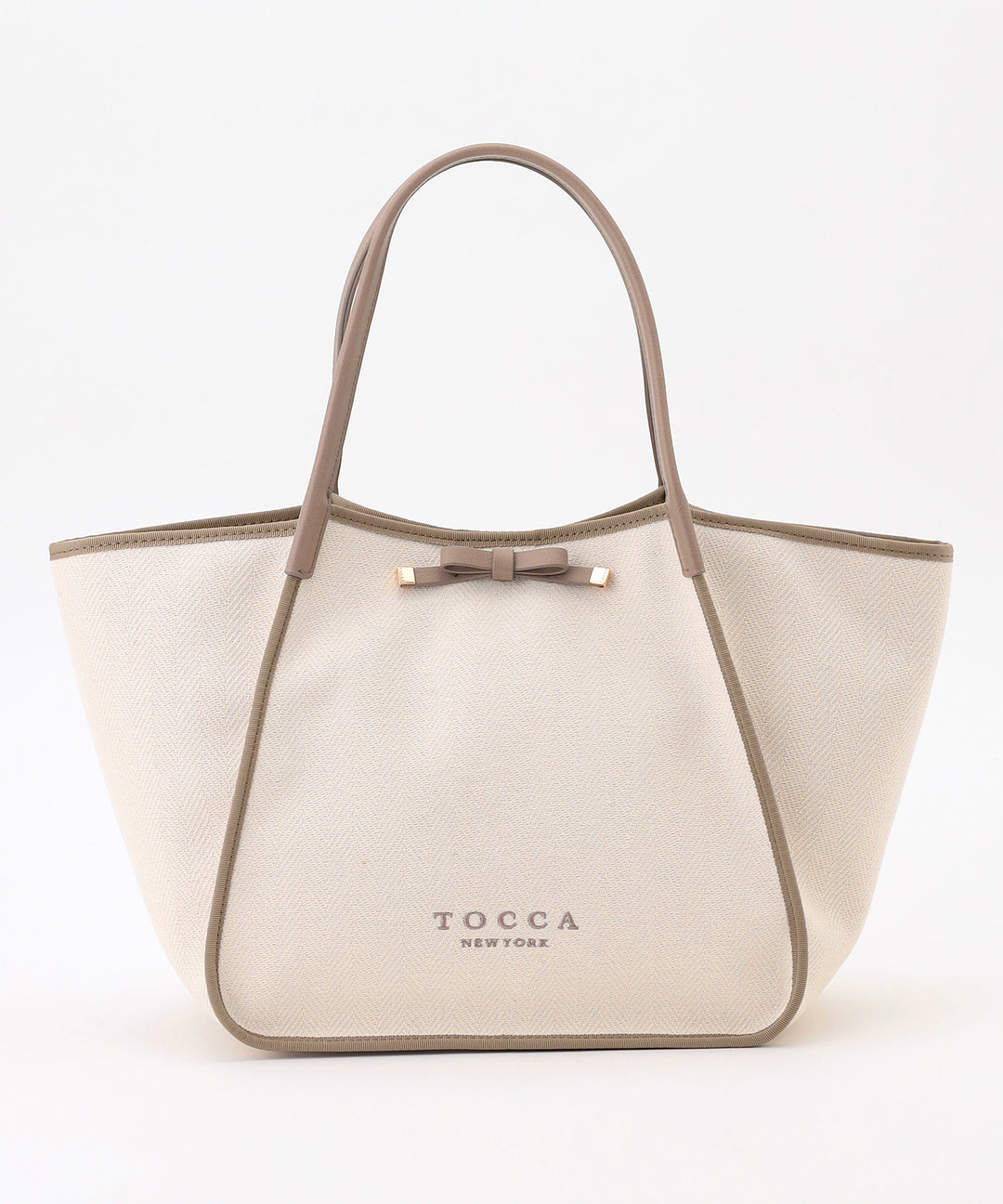 TOCCA トッカ TRIM RIBBON A4 TOTE トートバッグ 黒 撥水・A4サイズ対応】RIBBON BRICK A4TOTE トートバッグ / TOCCA