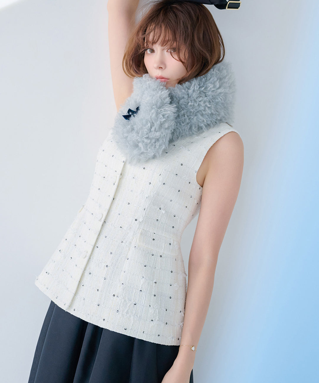 新品○TOCCAトッカシルバーリーフコート セール】PEARL ROCK ロングコート（ノーカラーコート）｜TOCCA（トッカ