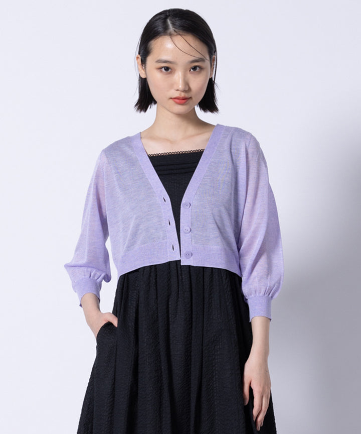 TOCCA - トッカ WAVE CARRENT カーディガン ニット セーター S ブラック 洗える！】CASHMERE CARDIGAN カーディガン / TOCCA