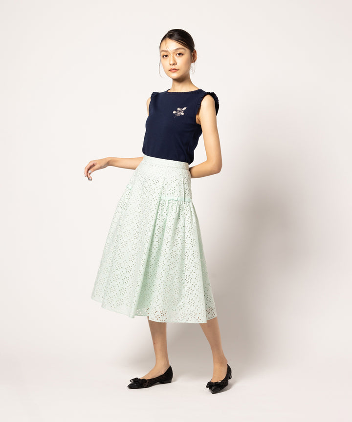 TOCCA TWELVE STEPS スカート サックスブルー フレアスカート
