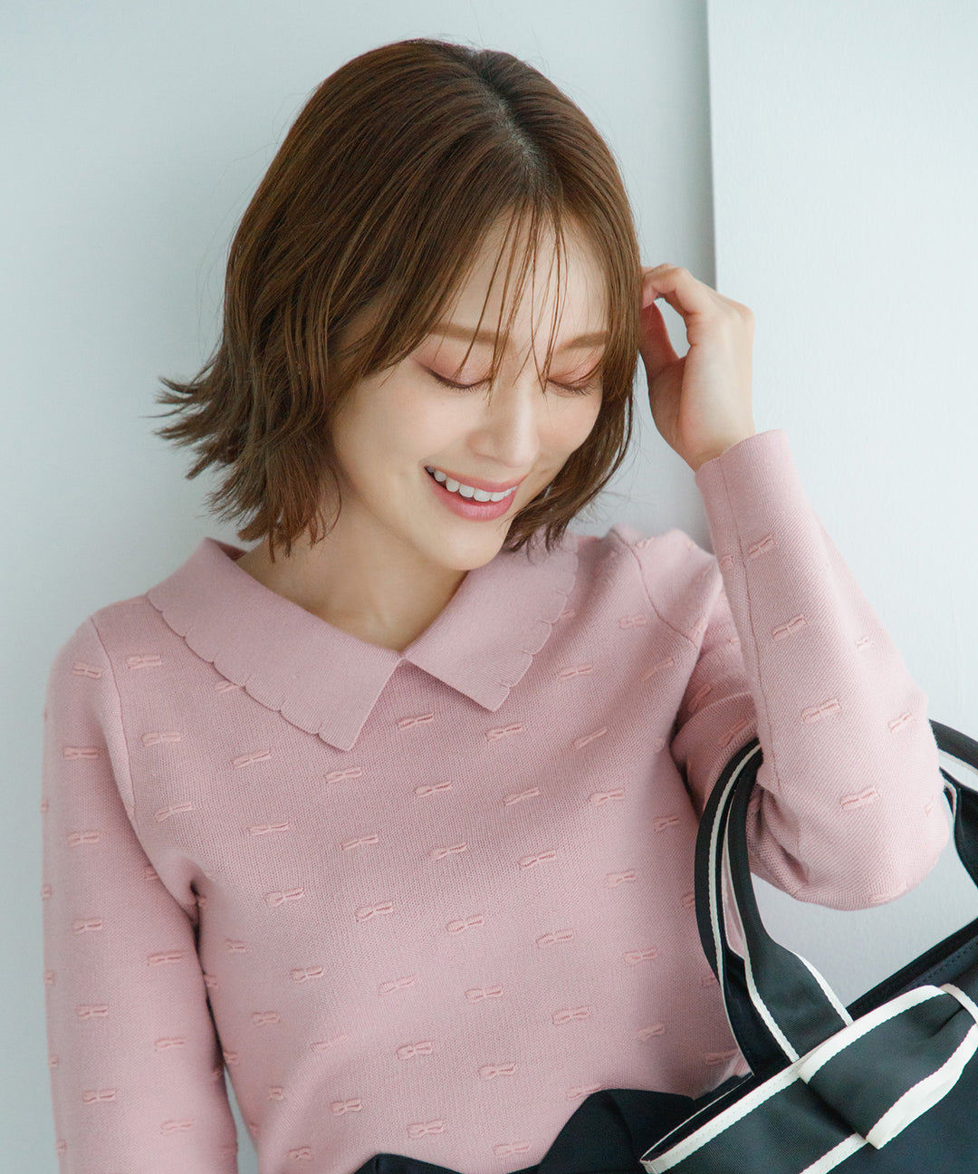 【新品未使用】トッカ ニットプルオーバー ラベンダー トッカ TOCCA 【洗える！】ETERNAL KNIT プルオーバー （ラベンダー系