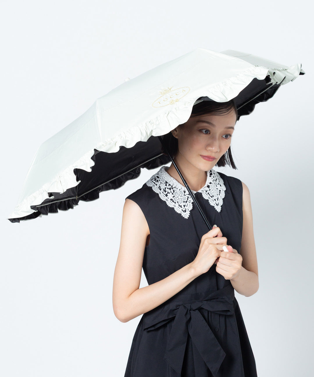 TOCCA 日傘 遮光 遮熱 UVカット　新品未使用 LOGO FRILL UMBRELLA – TOCCA OFFICIAL SITE