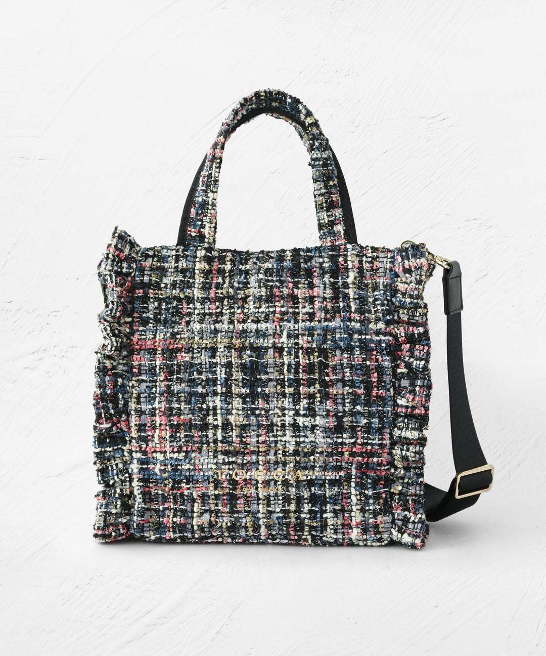 【新品】TOCCA TRIM WAVES BASKET かごバッグ ブラック系 TOCCA TRIM WAVES BASKET かごバッグ （ブラック系