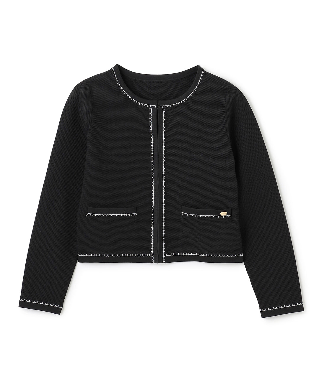 【新品】トッカ NIGHT GROOVEニットジャケット アイボリー系 Sサイズ トッカ TOCCA 【洗える】NIGHT GROOVE ニットジャケット （アイボリー