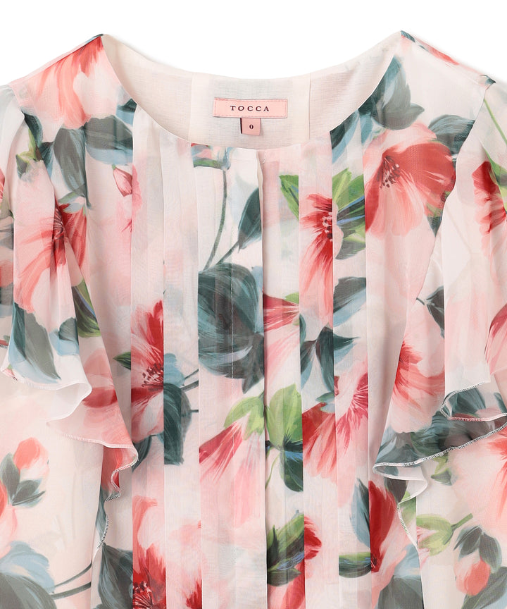 ブラウス シャツ FULL BLOOM PEONY BLOUSE ブラウス レディース FULL BLOOM PEONY BLOUSE – TOCCA OFFICIAL SITE