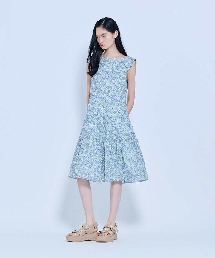 tocca スプリングガーランドドレス 花柄ノースリーブ ワンピース ブルー系 MORNING BLOOM – TOCCA OFFICIAL SITE