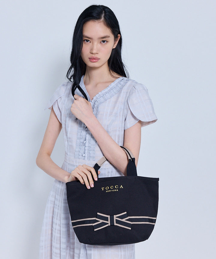 BOW BRIDGE CANVAS TOTE – TOCCA OFFICIAL SITE