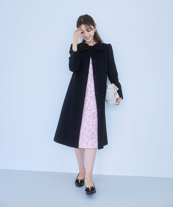 TOCCA トッカ 中綿入り フーディー キルティングコート 袖リボン TOCCA（トッカ） ダウンコート ダウンジャケット CLOVER CARPET キルト
