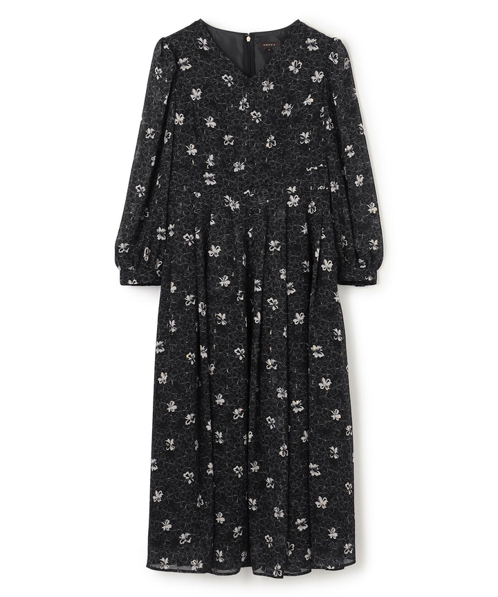 TOCCA トッカ 花柄 Aライン カットワーク レースコート ネイビー4 BLOOMING CLOVER – TOCCA OFFICIAL SITE