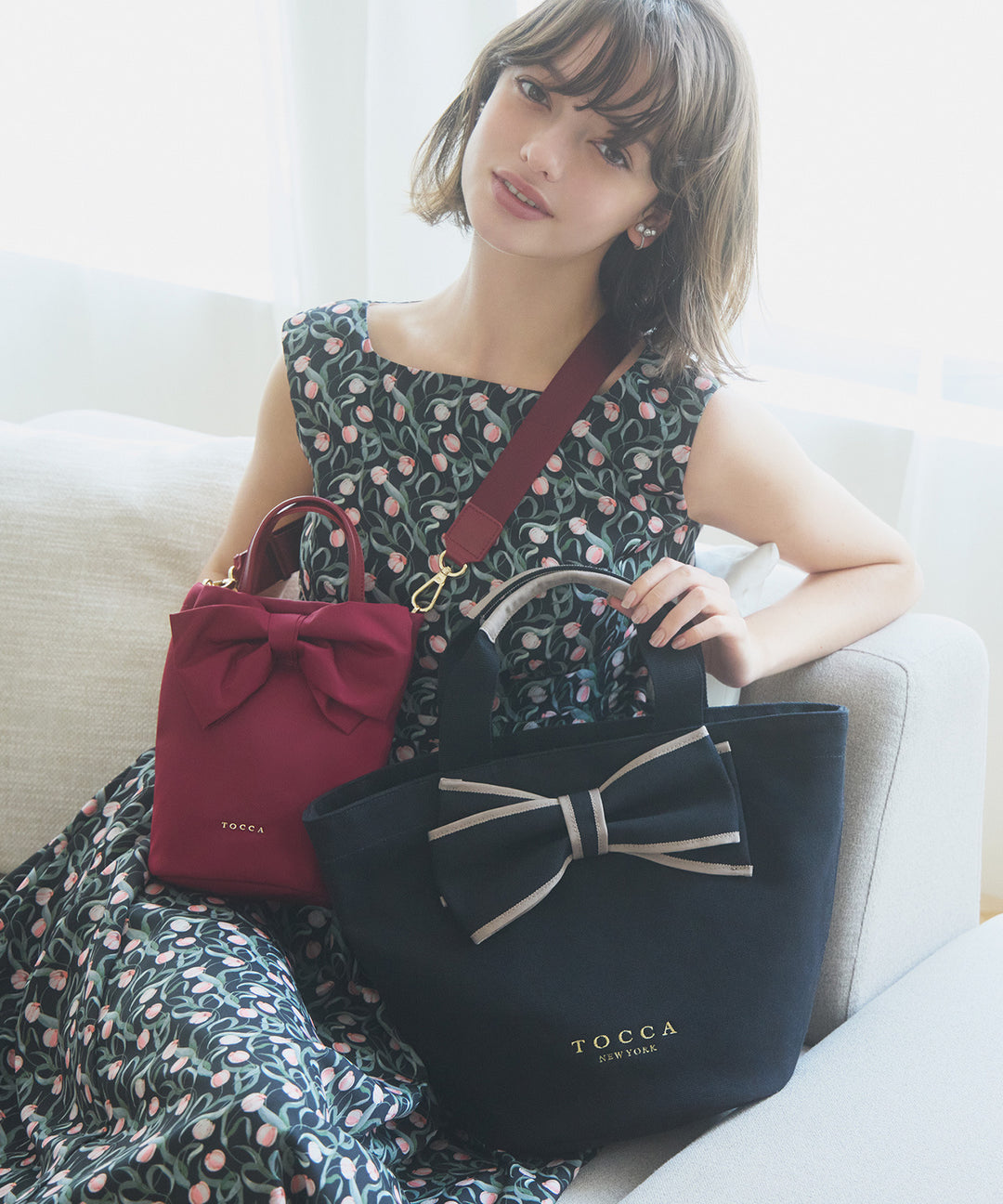 TOCCA｜【撥水】NOBLE RIBBON NYLONBAG ナイロンバッグ