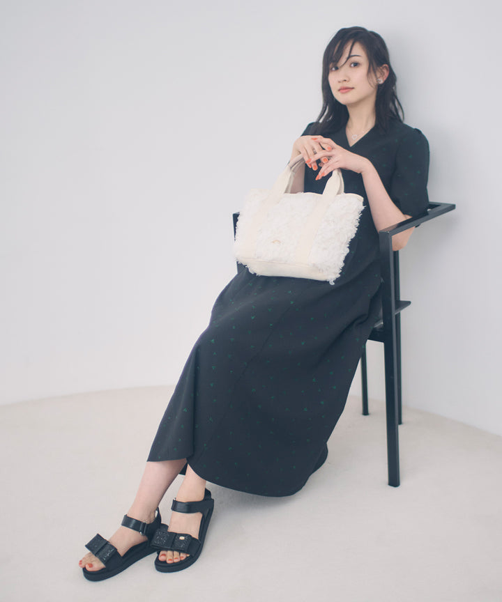 GLITTER RIBBON FLAT SANDALS – TOCCA OFFICIAL SITE
