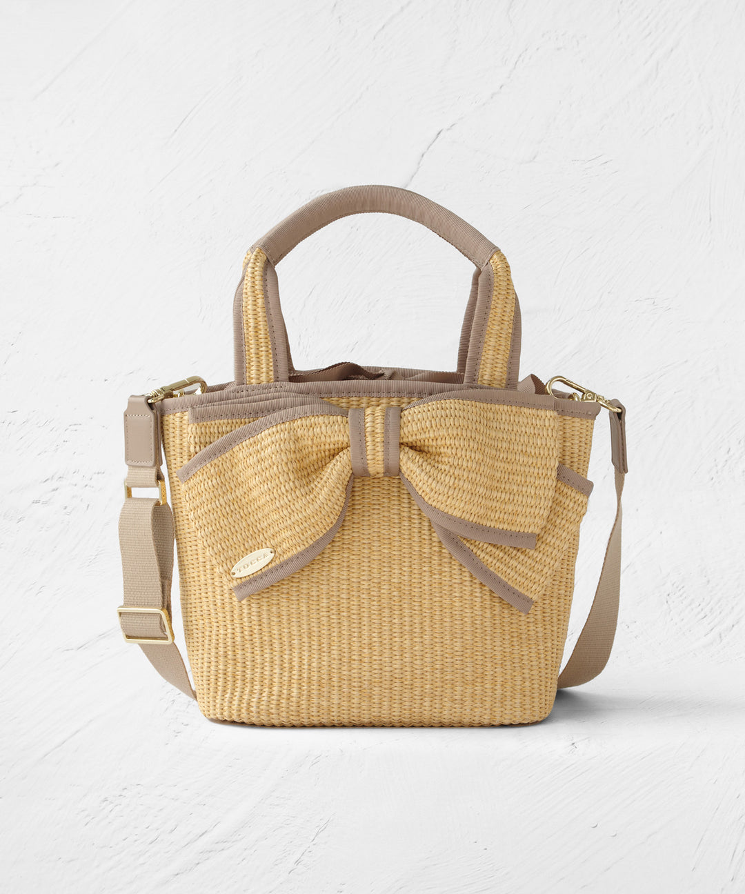 【未使用級】Tocca ラタン カゴバッグ リボンチャーム付 巾着 ベージュ BIG RIBBON SUMMER POCHETTE – TOCCA OFFICIAL SITE