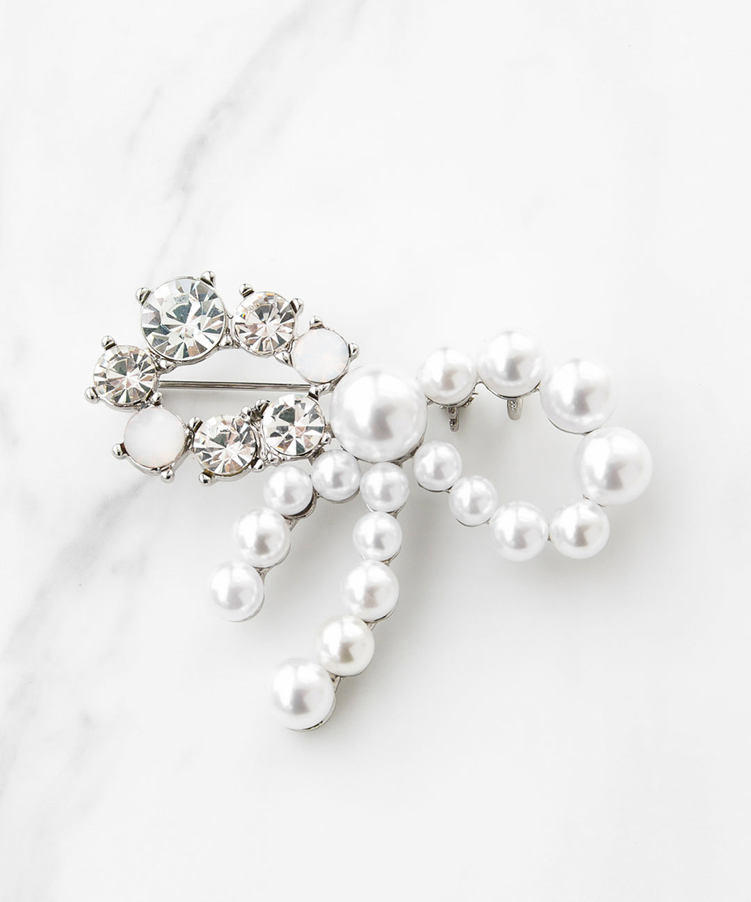 国内配送★TOCCA★リボン＆パール ブローチネックレス BOUQUET BROOCH NECKLACE 2WAY ブローチネックレス / TOCCA