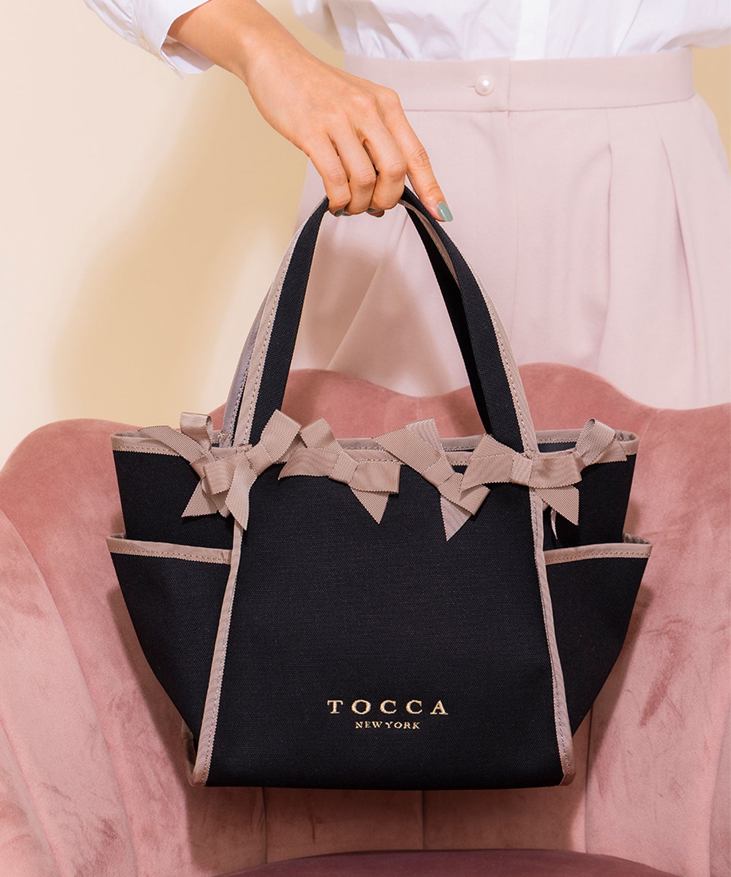 100 ％品質保証 トッカ Octuple Ribbon M Tote トートバッグ